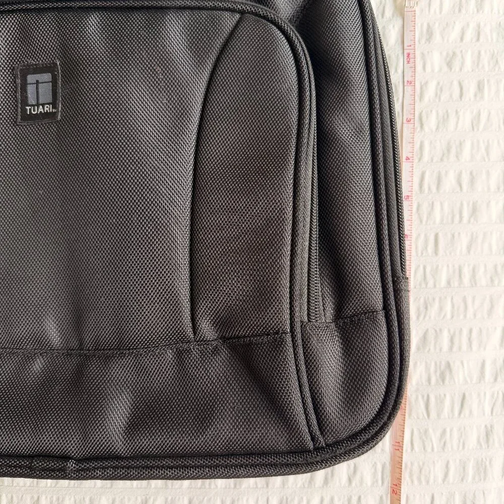 Tuari black laptop bag
